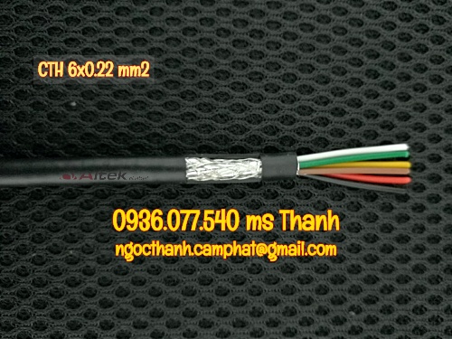Cáp tín hiệu chống nhiễu 6x0.22 mm2